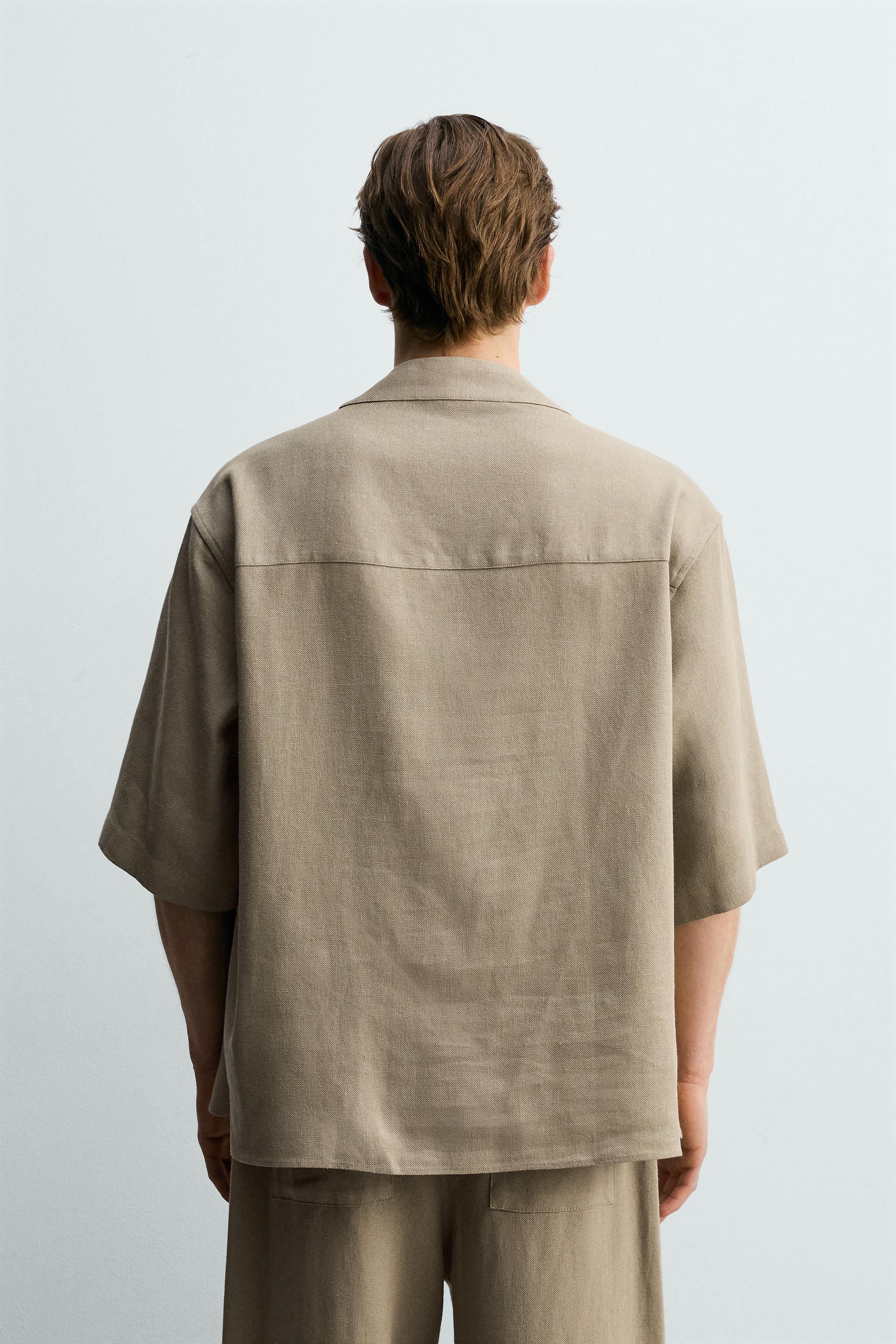 RELAXED FIT VISCOSE-HEMP SHIRT